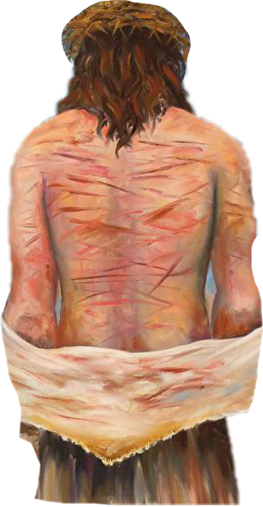 #jesus #jesus #christ #truth #gospel #light #lightuntotheworld - Jesus Is Striped From His Garments Clipart (852x1642), Png Download