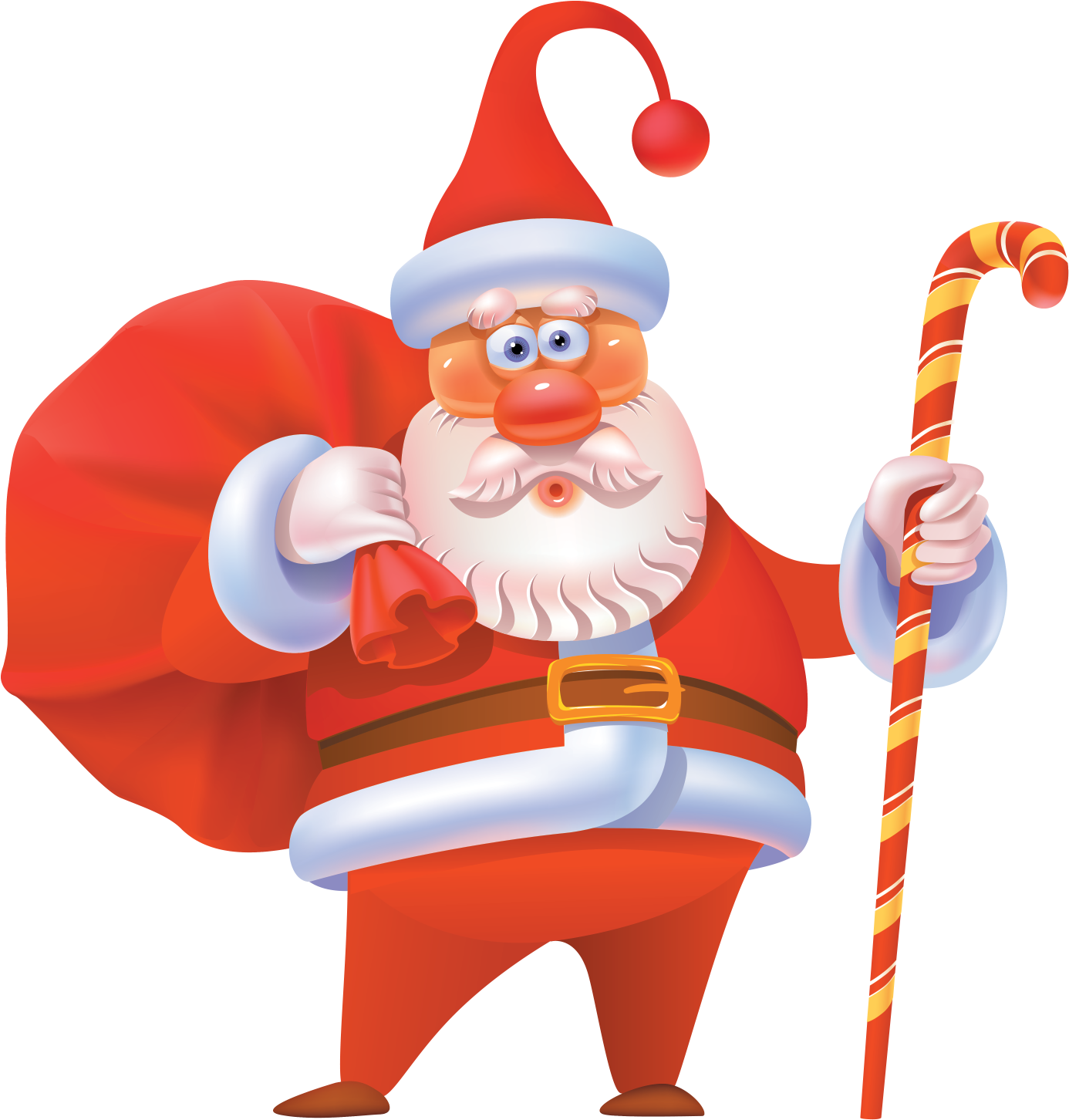 Santa Claus Png Transparent Image - Santa Claus Vector Clipart (1492x1542), Png Download