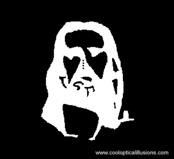 Jesus-featured - Jesus Optical Illusion Clipart (600x549), Png Download