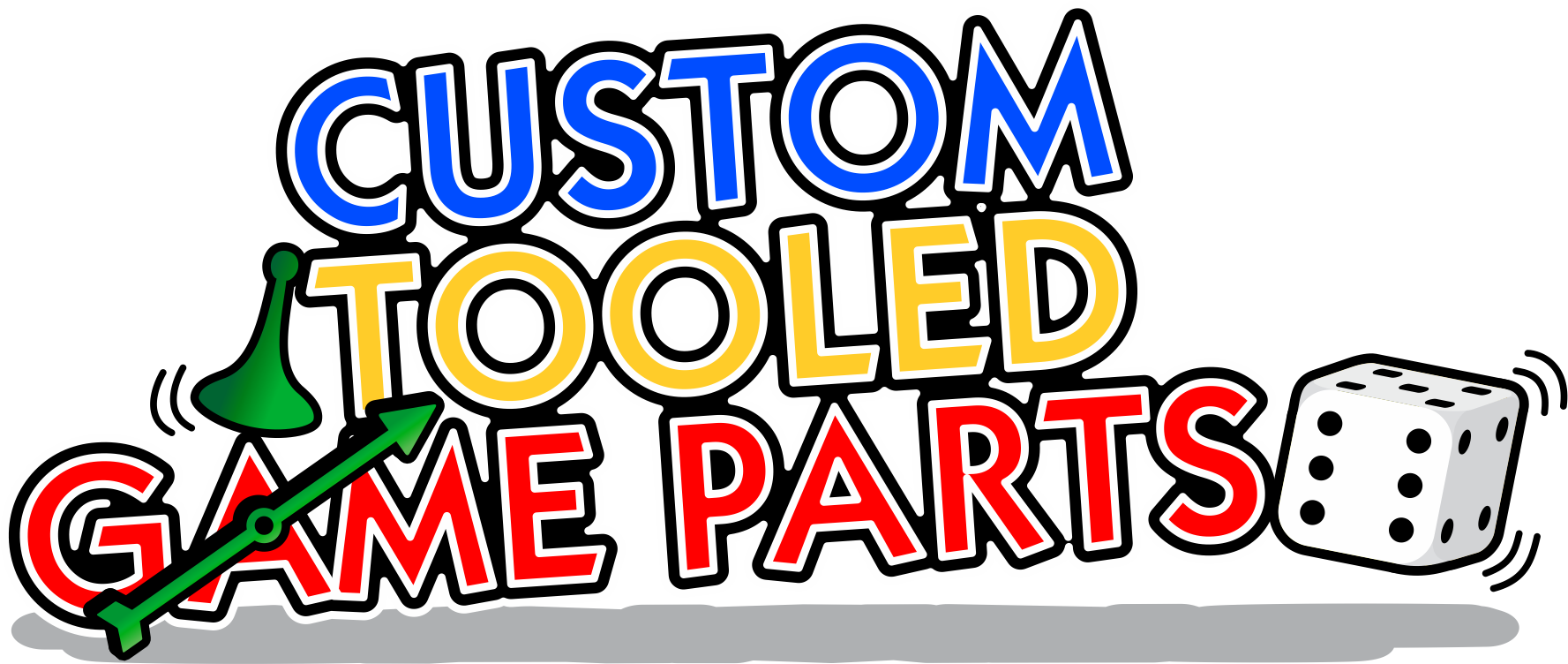 Custom Tooling Game Pieces Clipart (1777x752), Png Download