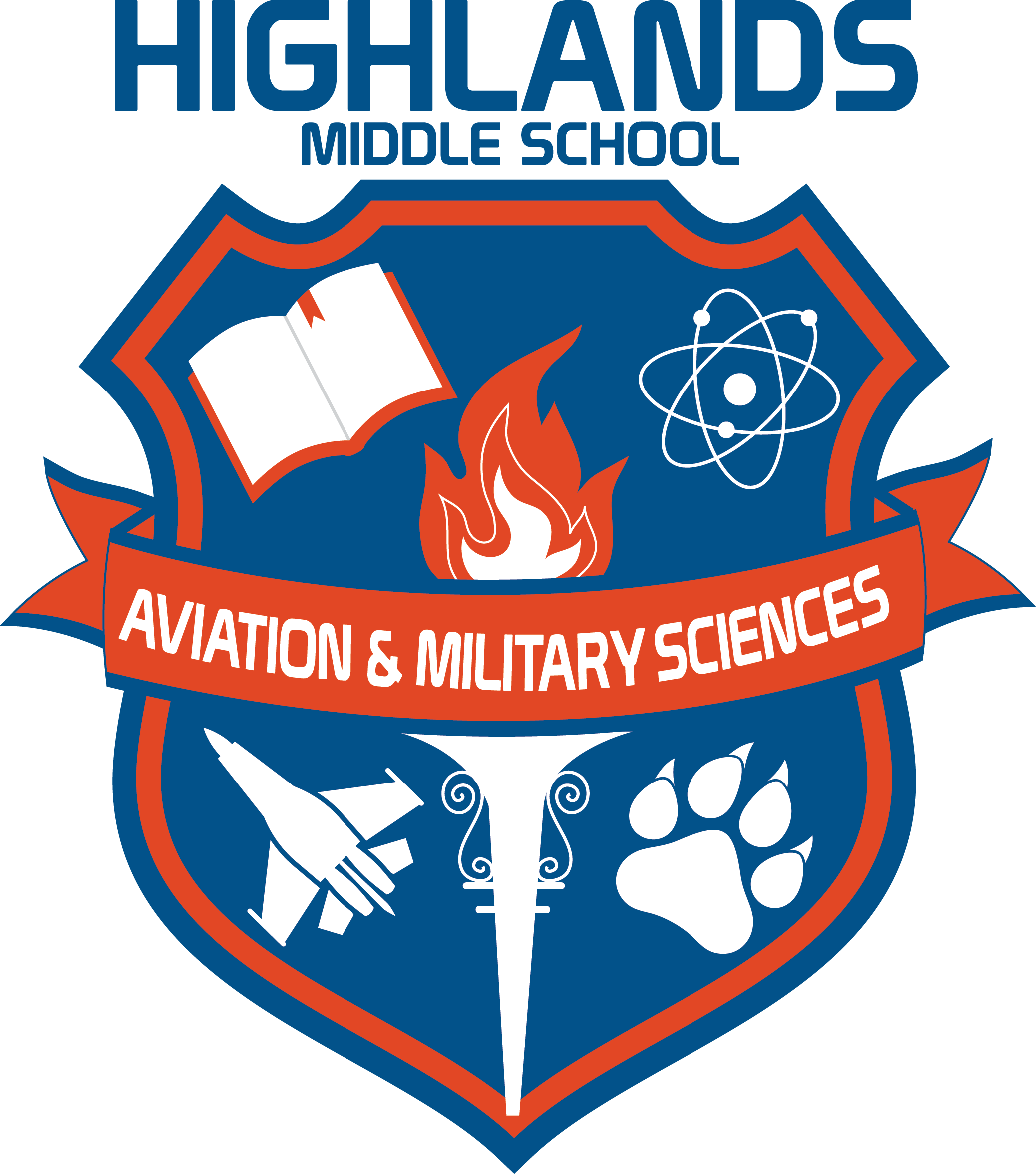 Highland Middle School Logo Related Keywords - Highlands Middle School Jacksonville Fl Clipart (2075x2351), Png Download