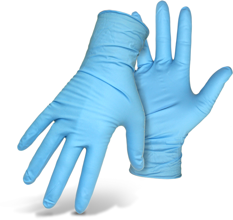 Home - Blue Latex Gloves Png Clipart (943x911), Png Download