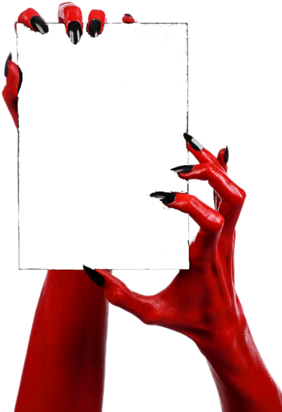 #ftestickers #halloween #devil #evil #hands #red # - Evil Hands Png Clipart (1024x1408), Png Download