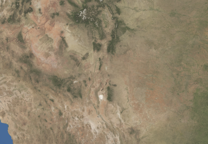 Satellite Image Of Arizona Clipart (690x480), Png Download