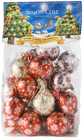 Bolsa Bolas Árbol Chocolate Con Leche 300g - Christmas Ornament Clipart (630x630), Png Download