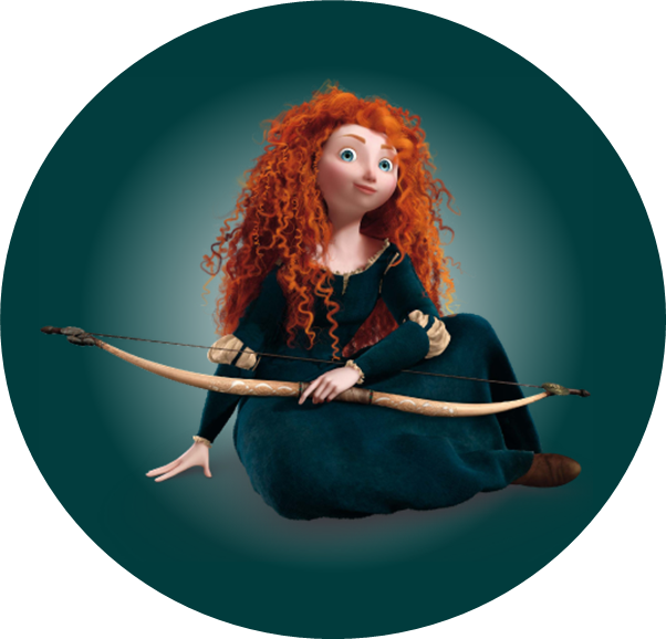 Bolas De Navidad Para Colorear, Rio Movie Coloring - Brave Merida Transparent Background Clipart (602x578), Png Download