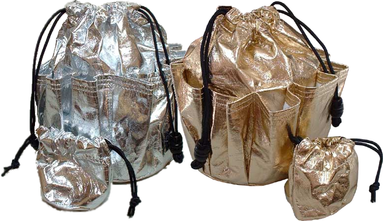 Bingo Bag Gold Silver Mylar Plain - Diaper Bag Clipart (776x448), Png Download