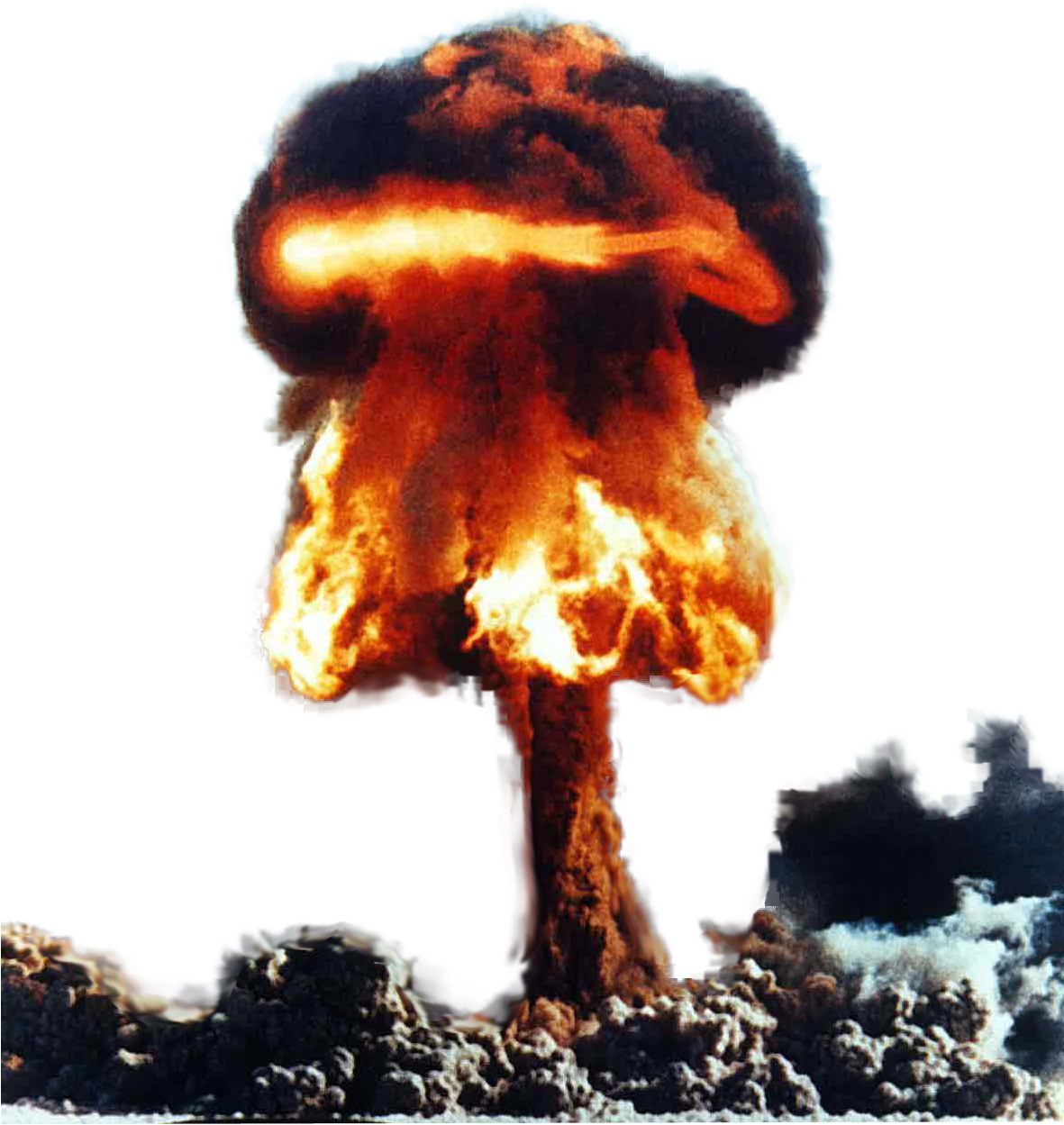 War For Water In Future , Png Download - Nuclear Explosion Clipart (1181x1249), Png Download