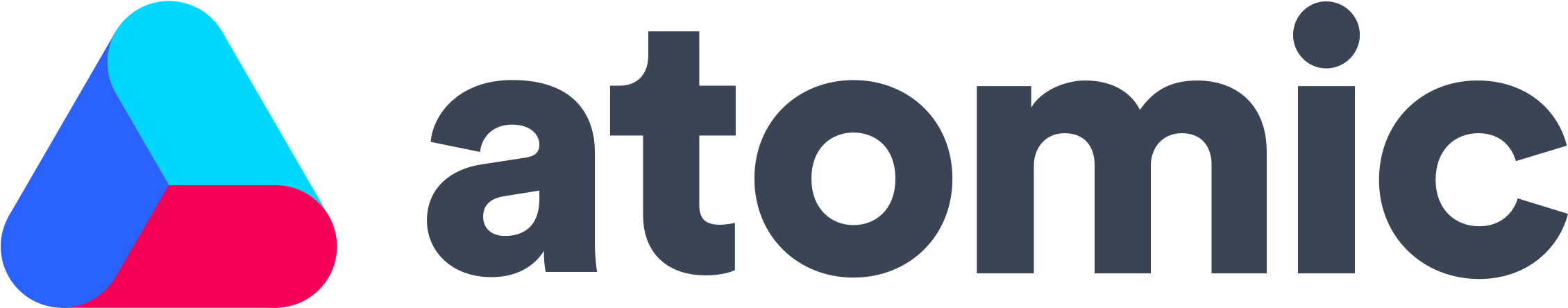 Atomic - Press - Graphic Design Clipart (2874x1082), Png Download