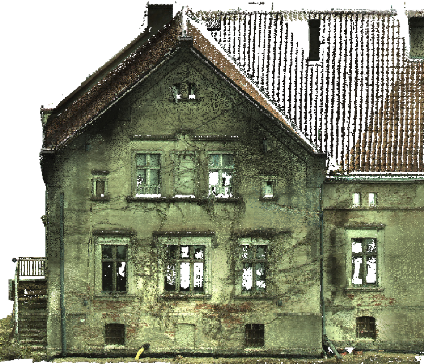 Destroyed Facade Of A Historic Building - House Clipart (850x731), Png Download