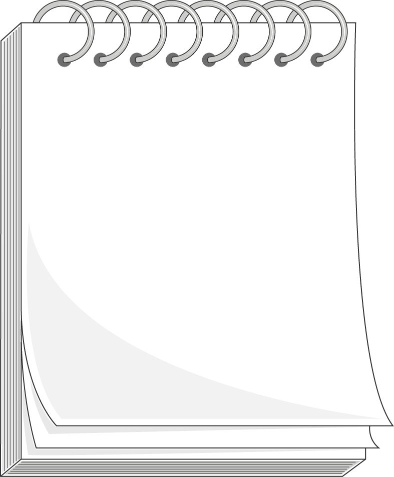 Download The Image - Notepad Clipart Png Transparent Png (787x953), Png Download
