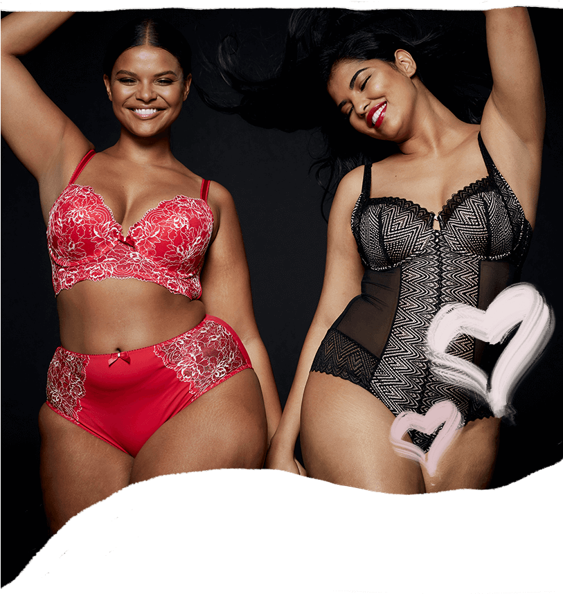 Valentine's Header - Lingerie Top Clipart (812x864), Png Download