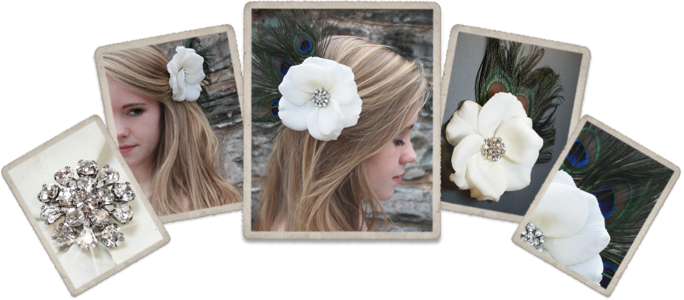 { The Abby Adornment } - Artificial Flower Clipart (978x430), Png Download