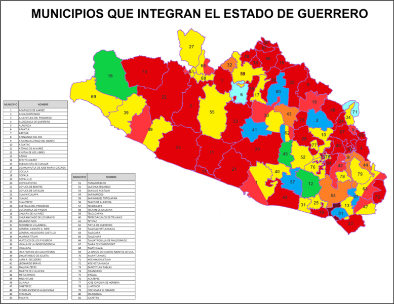 311 × 240 Pixels - Cuáles Son Los 81 Municipios De Guerrero Clipart (778x600), Png Download