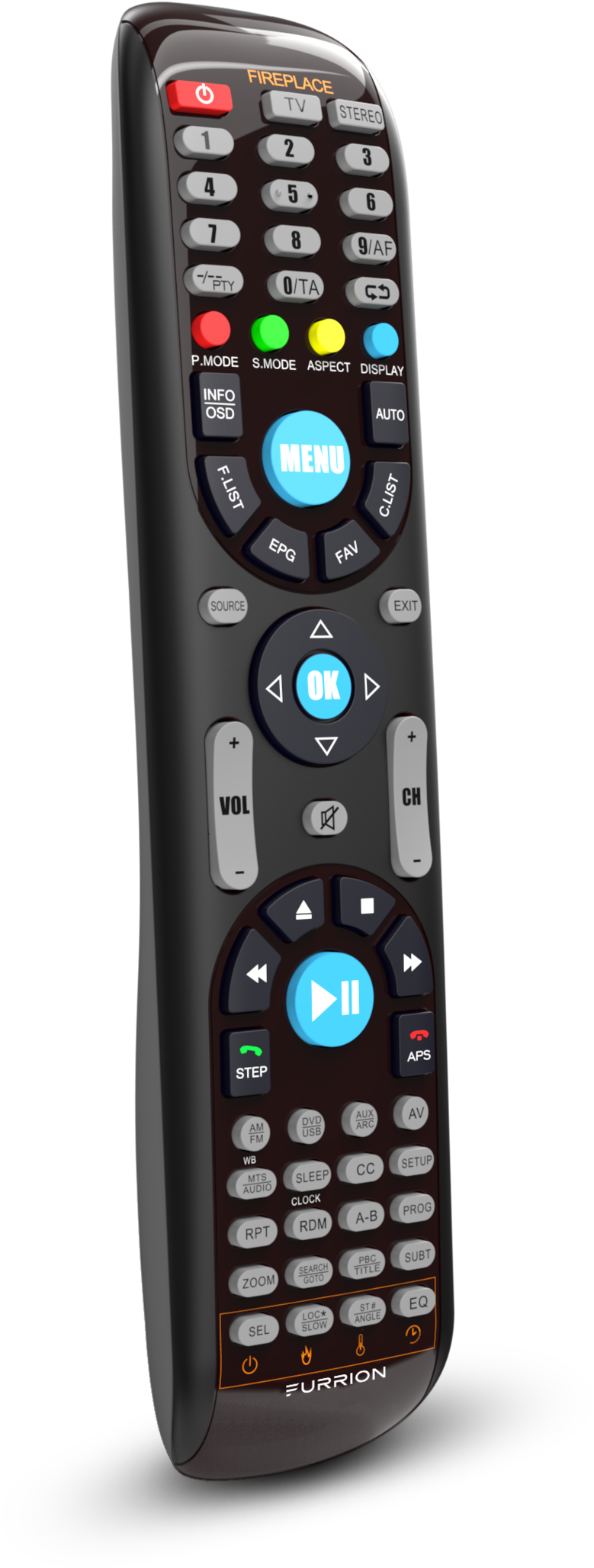 Futvrs1-bl - Remote Control Clipart (1000x2303), Png Download