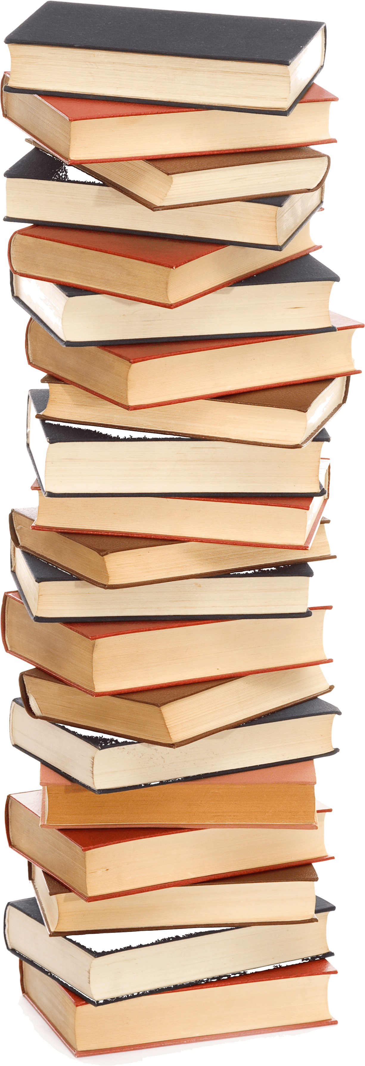 Tall Stack Of Books Transparent - Clipart Stack Of Books Transparent - Png Download (1225x3578), Png Download
