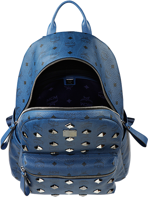 Mcm Stark Backpack Medium - Open Mcm Bag Png Clipart (800x800), Png Download