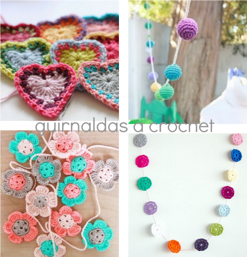 Inspiración Guirnalda A Crochet - Crochet Clipart (850x883), Png Download