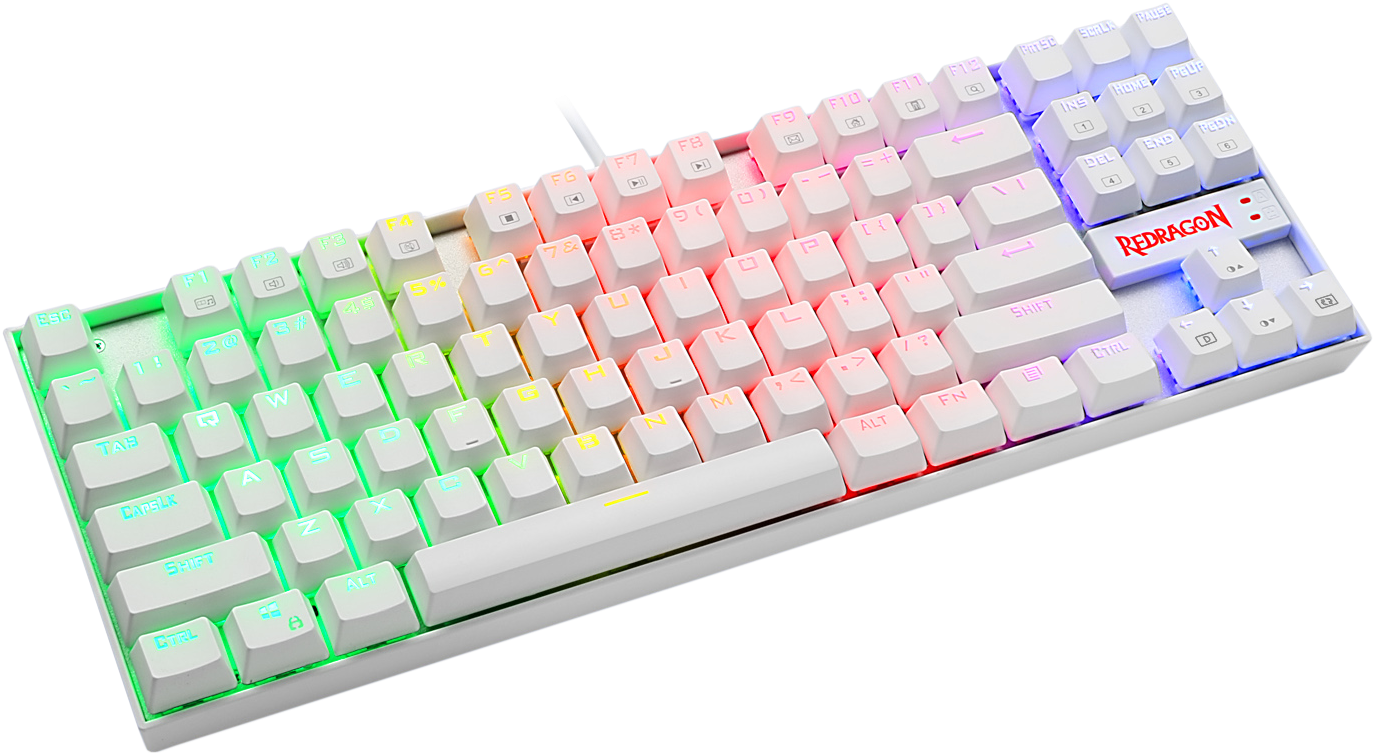 Redragon K552w-rgb Gaming Mechanical Compact Usb Keyboard - Redragon K552w Rgb Gaming Clipart (1500x1500), Png Download