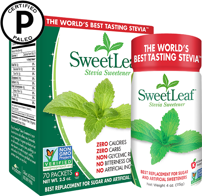 Sweetleaf Stevia Sweetener - Stevia Sweetleaf Clipart (695x655), Png Download