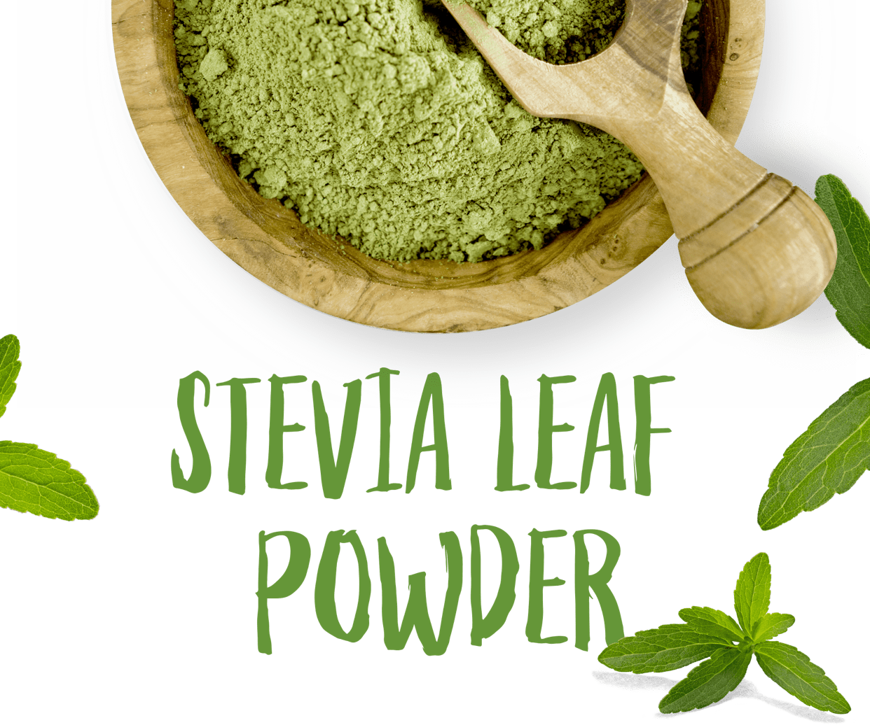 Stevia Leaf Powder - Stevia Prozis Clipart (1242x1036), Png Download