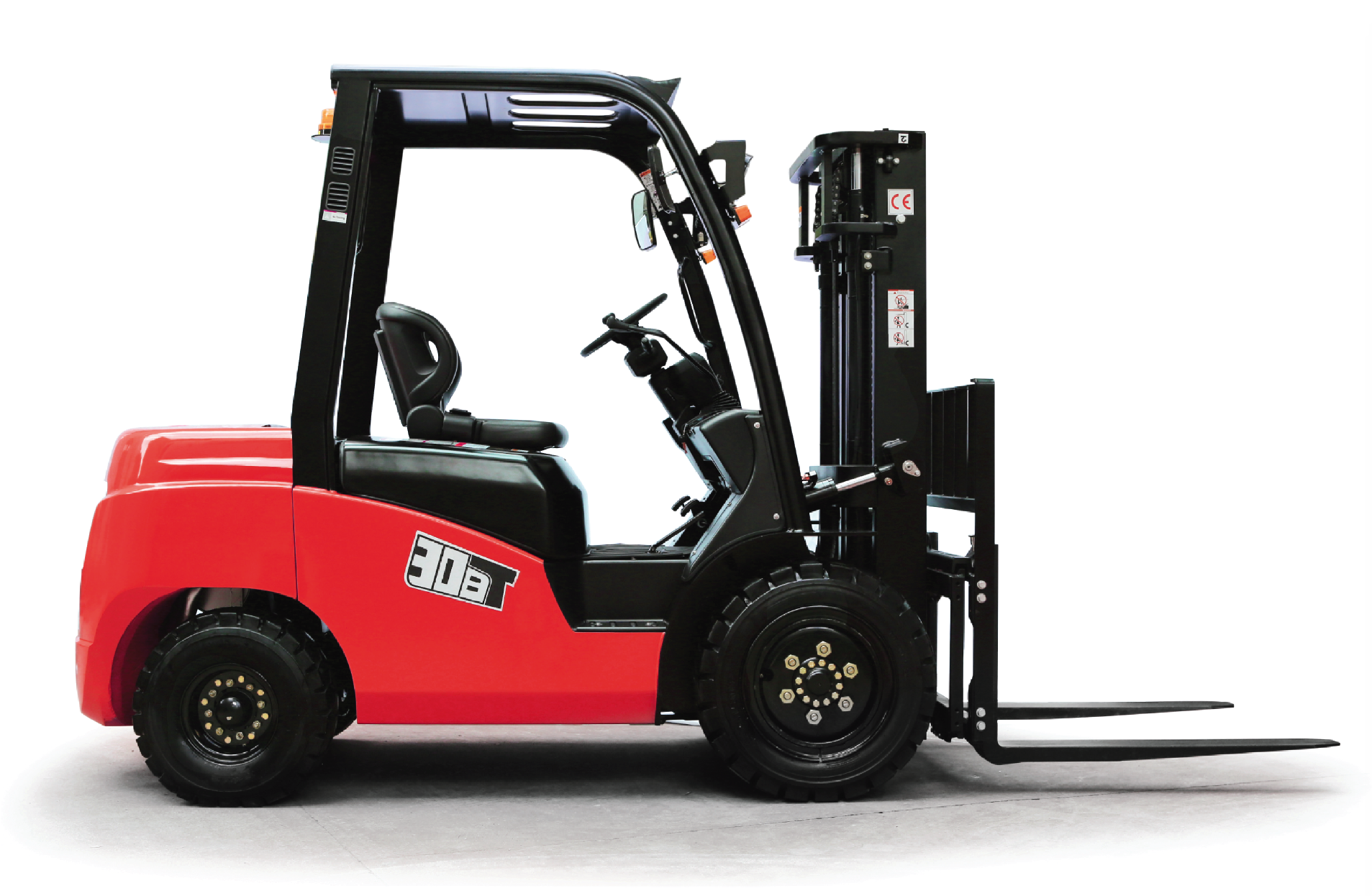 Montacargas Diesel - Forklift Clipart (2434x1608), Png Download
