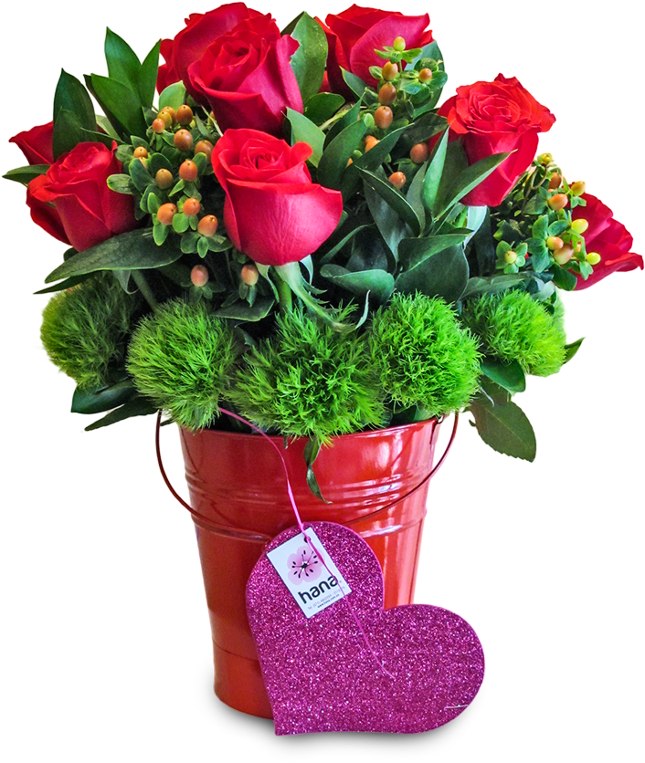 Balde San Valentin Flower Arrangement Designs, Floral - Ramo De Rosa Para Ti Clipart (748x900), Png Download