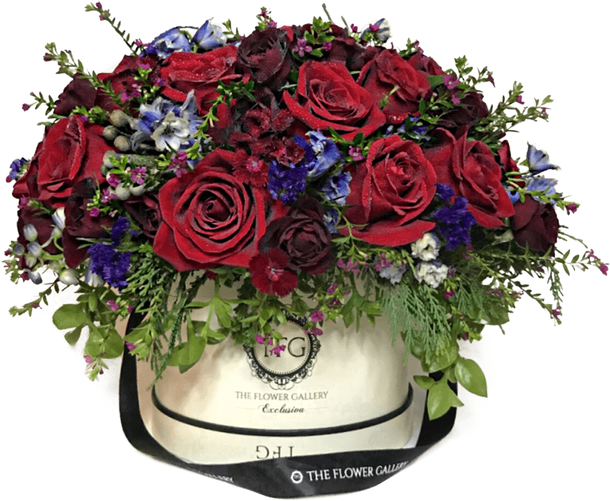 Valentine's Day Flower Arrangements - Garden Roses Clipart (1000x1013), Png Download