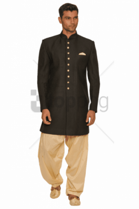 Free Png Eternal Black Indo Western Outfit Png Image - Standing Clipart (480x720), Png Download