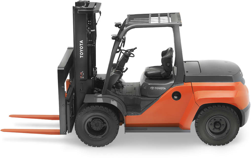 Internal Combustion Forklifts - Toyota Forklift All Terrain Clipart (1024x652), Png Download