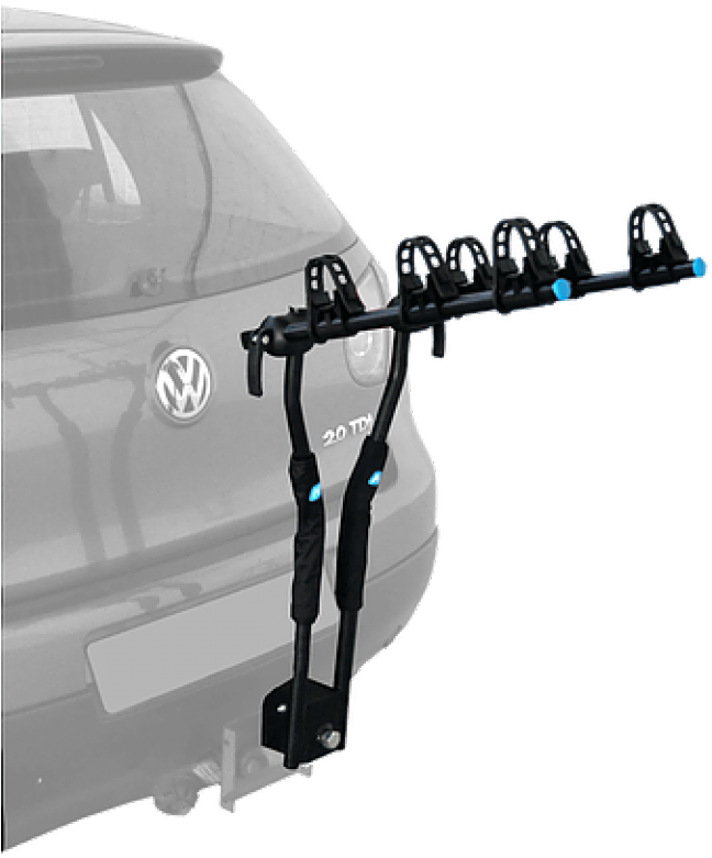 3 Bike Carrier , Png Download - Toyota Hilux Clipart (648x781), Png Download