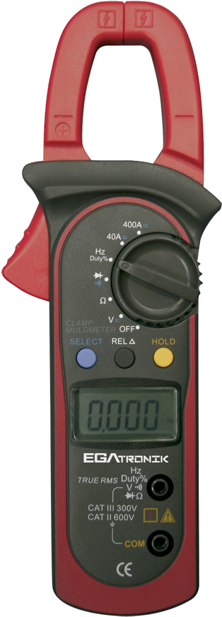 Ega Tronik Electronic Devices - Clamp Multimeter Clipart (472x914), Png Download