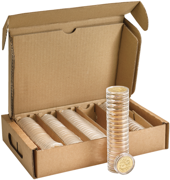 The Royal Mint 2018 Two Dragons 1oz Fine Gold Bullion - Money Clipart (552x582), Png Download