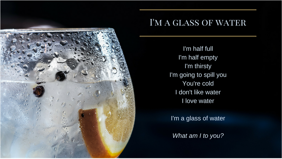 A Glass Of Water Is Half Full, Half Empty, Something - What's In A Glass Of Water Clipart (940x788), Png Download