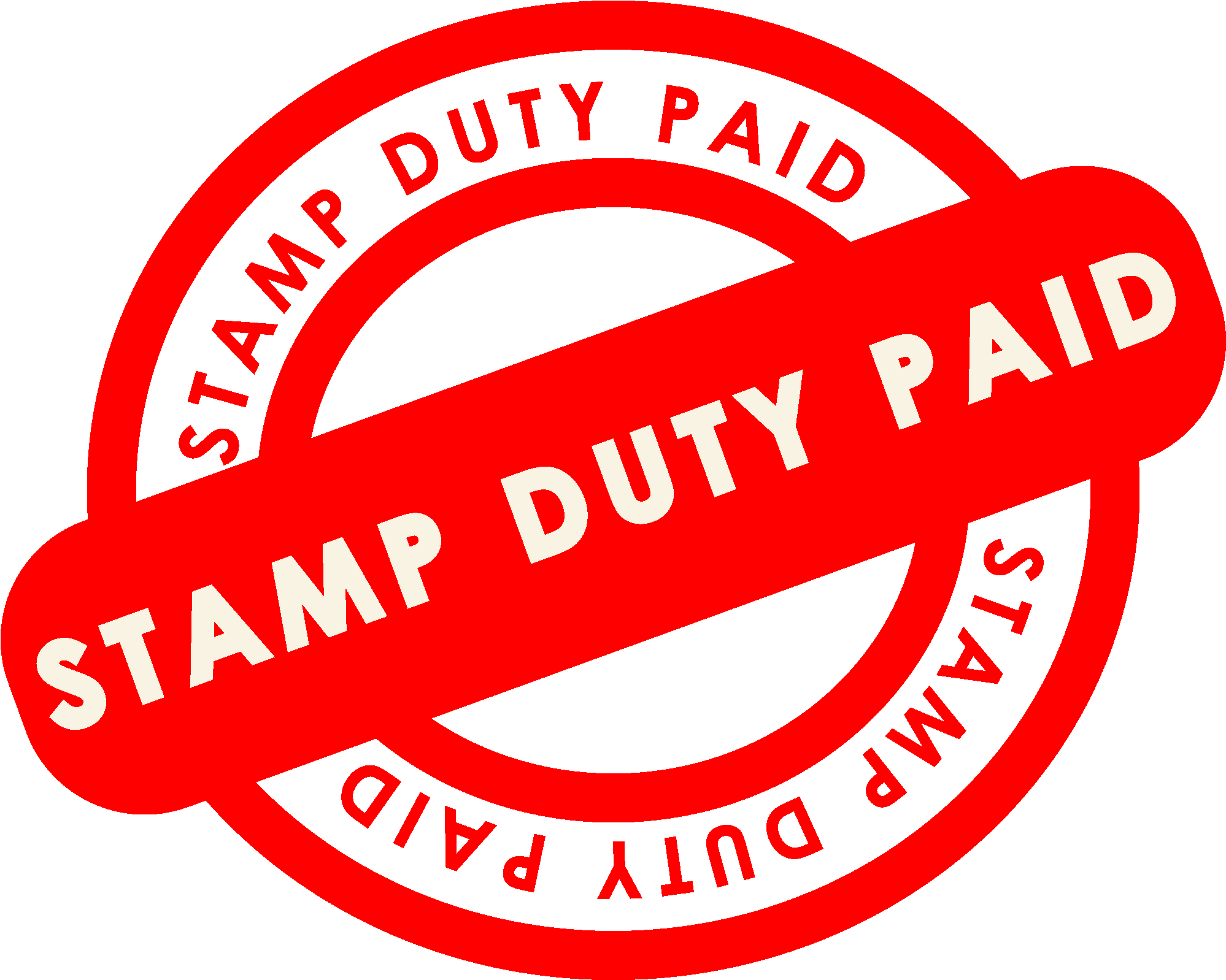 Stamp Duty Paid-red - Afyon Kocatepe Üniversitesi Clipart (2049x1613), Png Download