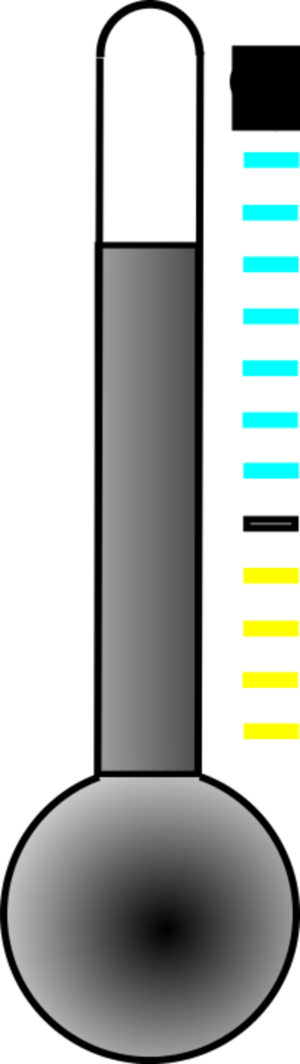 Vector Clip Art - Thermometer Clip Art - Png Download (300x1064), Png Download