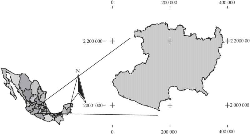 Ubicación Del Estado De Michoacán En La República Mexicana - Mexico Map Clipart (850x465), Png Download