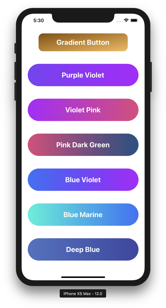 Using @expo For Haptic Feedback And Linear Gradients, - React Native Gradient Button Clipart (669x1200), Png Download