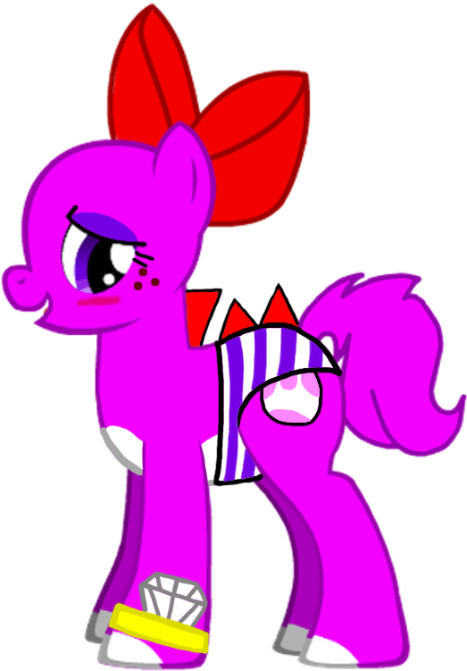 Birdo Images Birdo As A Pony Being Charmed/blushing-striped - Cartoon Clipart (537x768), Png Download