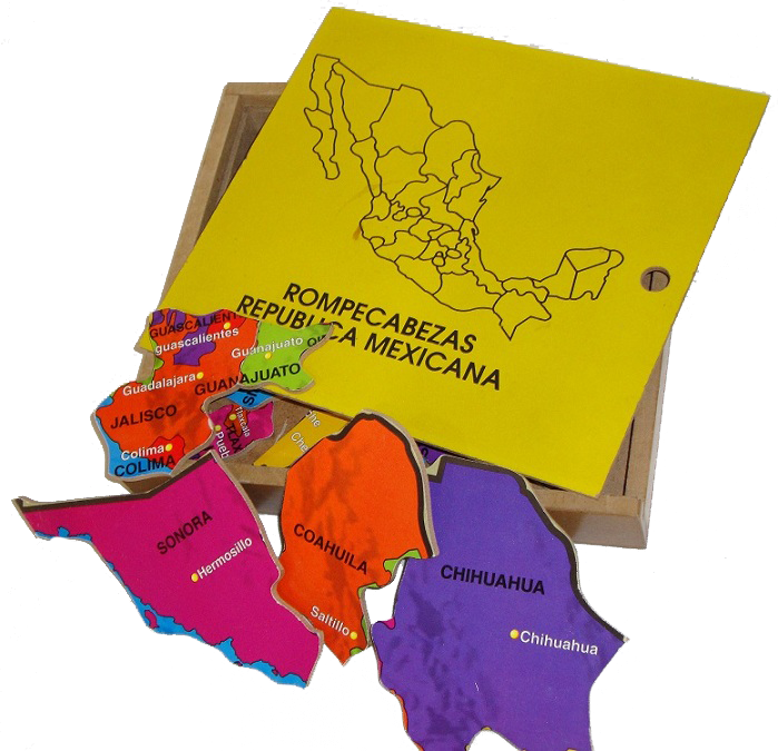 Rompecabezas República Mexicana - Rompecabezas De La Republica Mexicana Clipart (699x675), Png Download