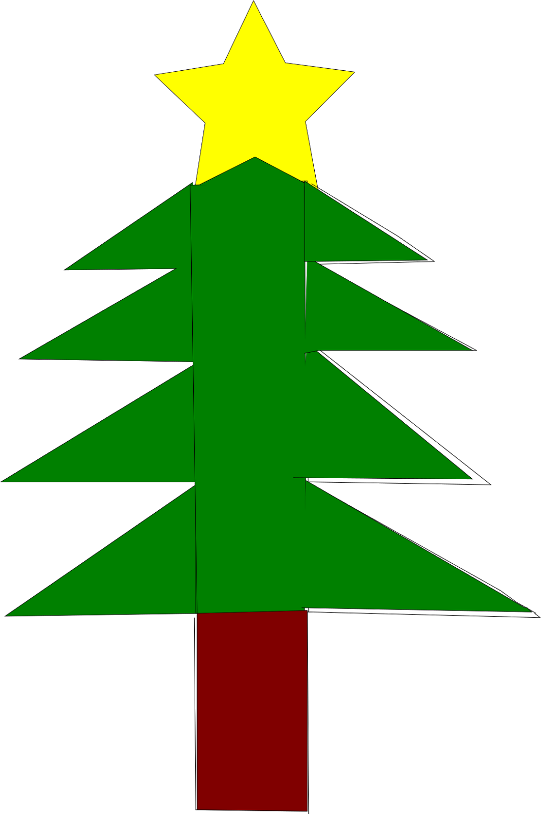 Arboles De Navidad Con Inkscape - Arbol De Navidad Inkscape Clipart (1064x1600), Png Download