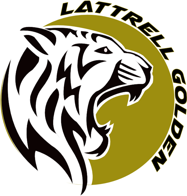 Lattrell Golden Logo Design - Graphic Design Clipart (1819x1214), Png Download