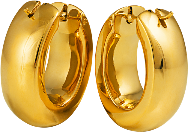 Brinco De Ouro 18k De Argola - Earrings Clipart (660x475), Png Download