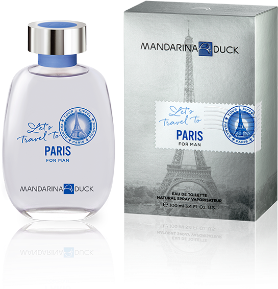 Mandarina Duck Let's Travel To Paris Clipart (738x600), Png Download