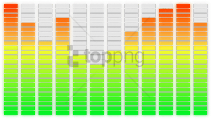 Free Png Ecualizador Vector Png Image With Transparent - Vu Meter Png Clipart (850x464), Png Download