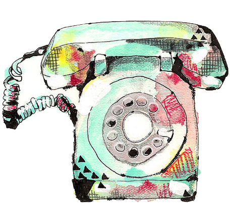 Cosas Png - Corded Phone Clipart (500x639), Png Download