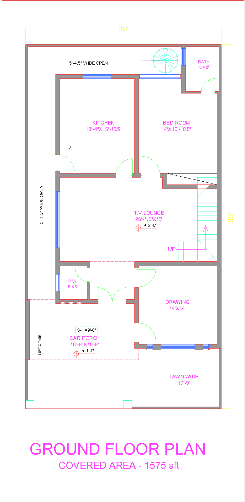 10 Marla House Maps In Pakistan - Map For 10 Marla Houses In Pakistan Clipart (782x1600), Png Download