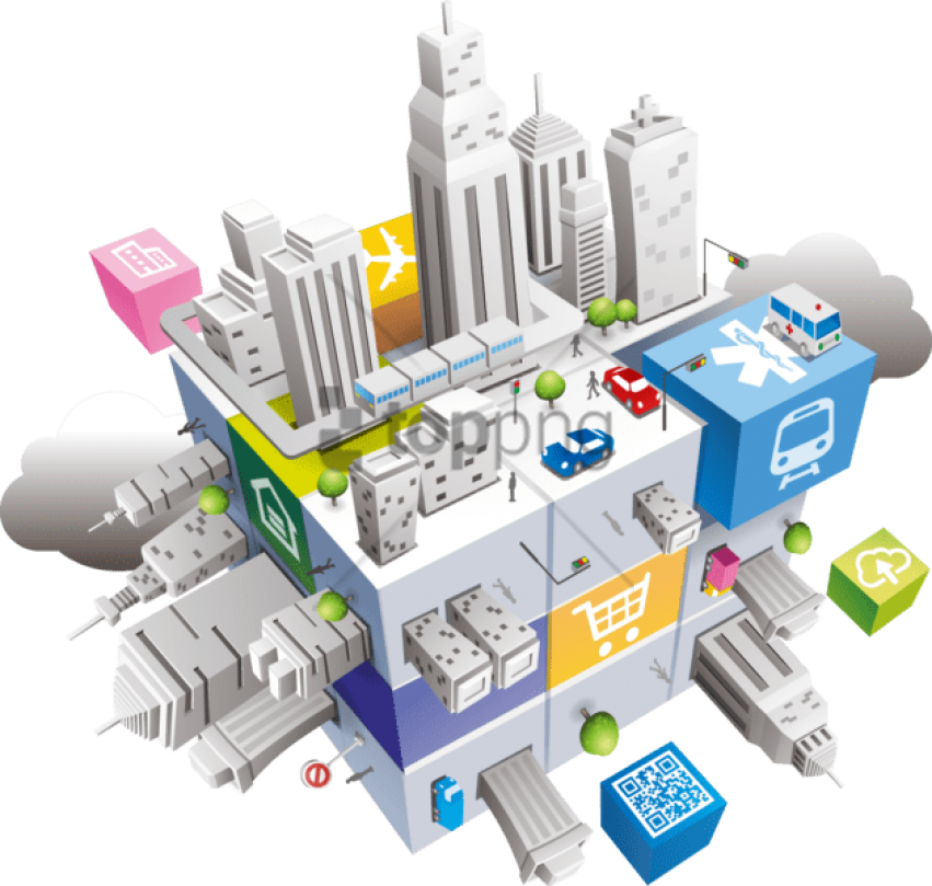 Free Png El Internet De Las Cosas Png Image With Transparent - Smart Cities And Services Clipart (851x809), Png Download