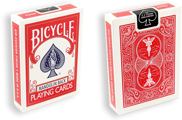 809 Mandolin - Deck Of Bicycle Playing Cards Clipart (740x416), Png Download
