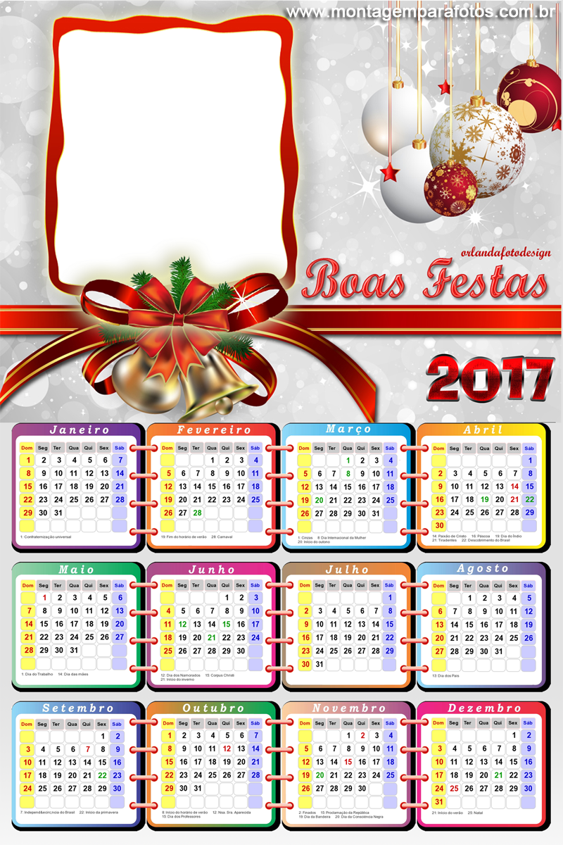 Calendã¡rio Boas Fes - Calendário Infantil 2017 Clipart (800x1200), Png Download